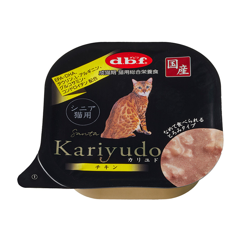 ［デビフペット］Kariyudo(カリユド) シニア猫用 チキン 95g　【5月特価】