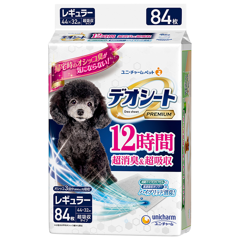［ユニ・チャーム(ロット購入)］ デオシート Premium 12時間超消臭＆超吸収 レギュラー 84枚 ※ロット購入 ※発注単位・最低発注数量(混載30ケース以上)にご注意下さい