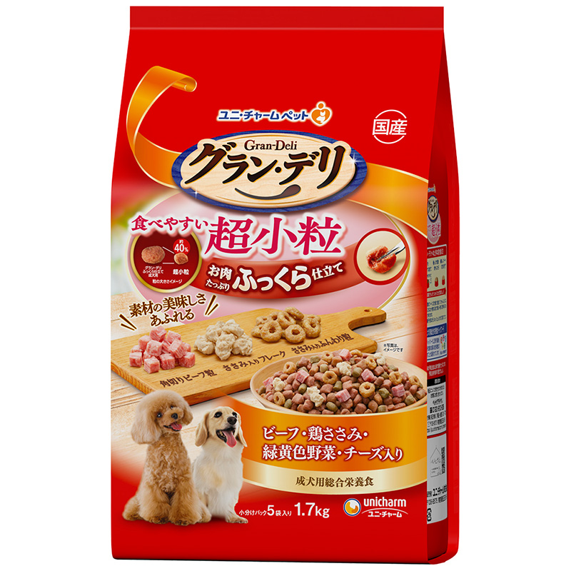 [ユニ・チャーム] グラン・デリ ふっくら仕立て食べやすい超小粒 1.7kg　　【メーカーフェア_10】