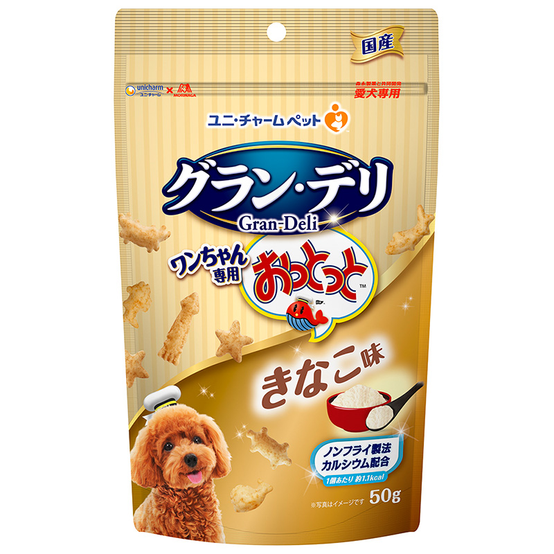 [ユニ・チャーム] グラン・デリ ワンちゃん専用おっとっと きなこ味 50g