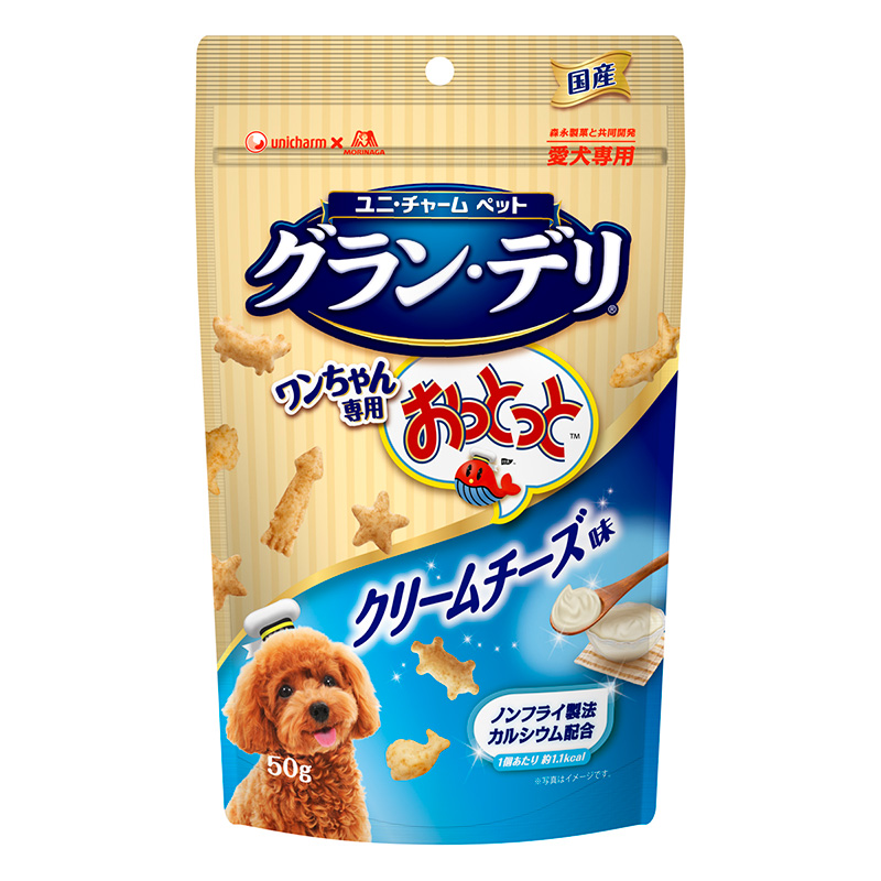 [ユニ・チャーム(ロット購入)] グラン・デリ ワンちゃん専用おっとっと クリームチーズ味 50g ※ロット購入 ※発注単位・最低発注数量(混載30ケース以上)にご注意下さい