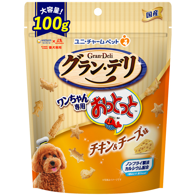 ［ユニ・チャーム］グラン・デリ ワンちゃん専用おっとっと チキン＆チーズ味 100g