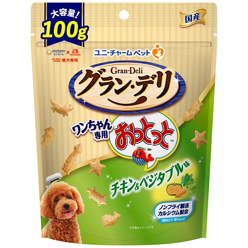 ［ユニ・チャーム］グラン・デリ ワンちゃん専用おっとっと チキン＆ベジタブル味 100g