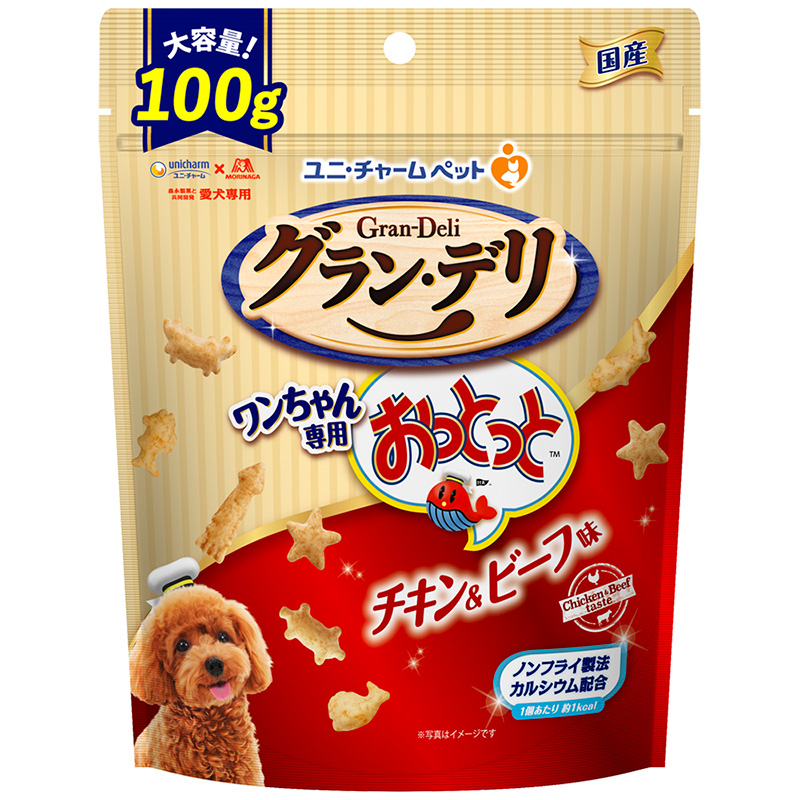 ［ユニ・チャーム］グラン・デリ ワンちゃん専用おっとっと チキン＆ビーフ味 100g