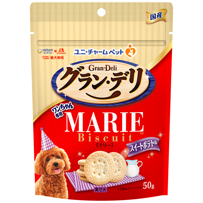 ［ユニ・チャーム］グラン・デリ ワンちゃん専用マリービスケット スイートポテト味 50g