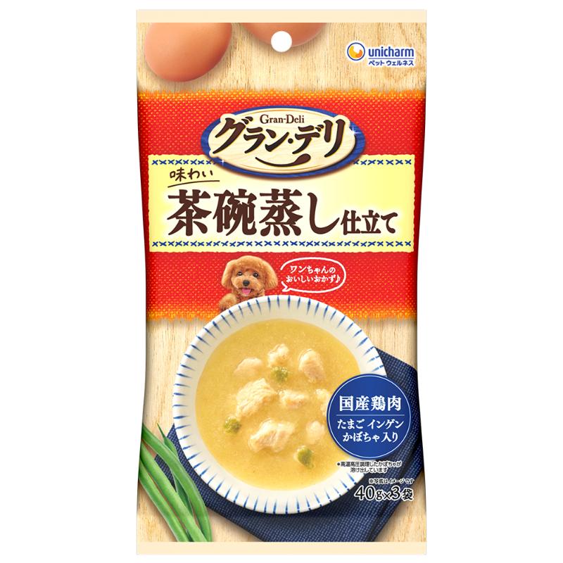 ［ユニ・チャーム］グラン・デリ パウチ 茶碗蒸し仕立て 40g×3個