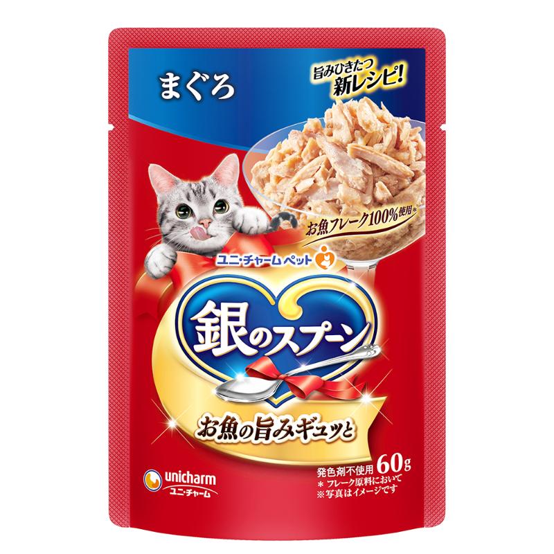 ［ユニ・チャーム］銀のスプーン パウチ まぐろ 60g
