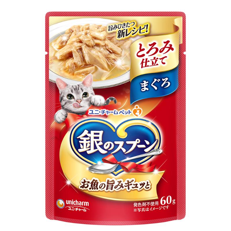［ユニ・チャーム］銀のスプーン パウチ とろみ仕立て まぐろ 60g