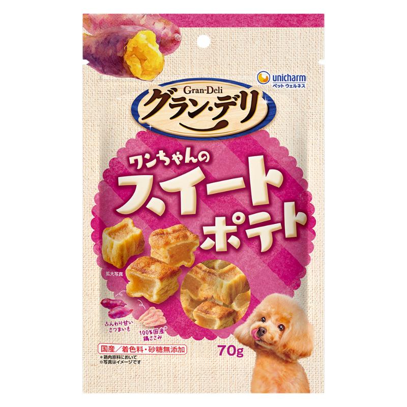 ［ユニ・チャーム］グラン・デリ ワンちゃんのスイートポテト 70g【メーカーフェア10】