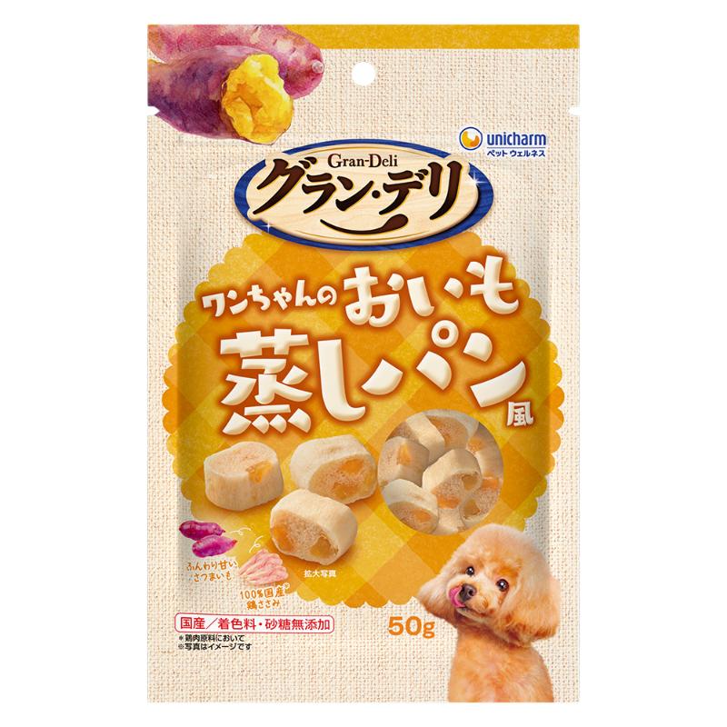 ［ユニ・チャーム］グラン・デリ ワンちゃんのおいも蒸しパン風 50g