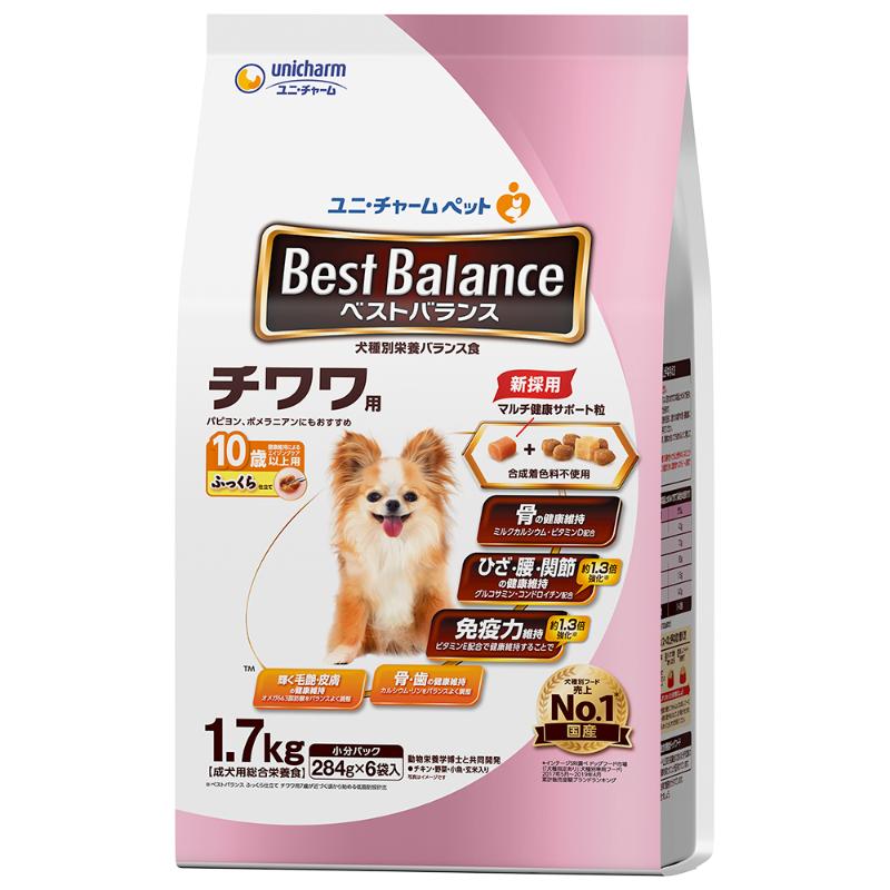 ［ユニ・チャーム］ベストバランス ふっくら仕立て チワワ用 10歳以上用 1.7kg