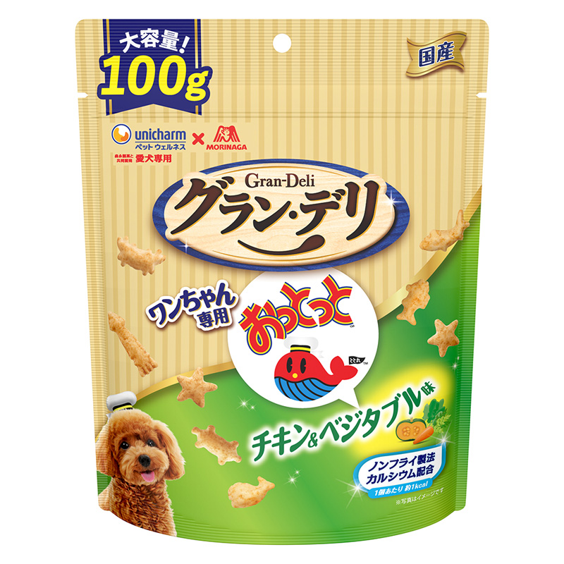 ［ユニ・チャーム］グラン・デリ ワンちゃん専用おっとっと チキン＆ベジタブル味100g