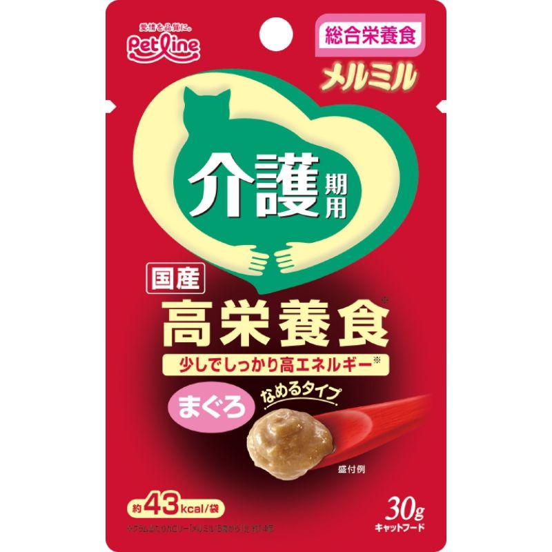 [ペットライン(直送)] キャネット メルミル 介護期用 まぐろ 30g ※メーカー直送 ※発注単位・最低発注数量(混載50ケース以上)にご注意下さい