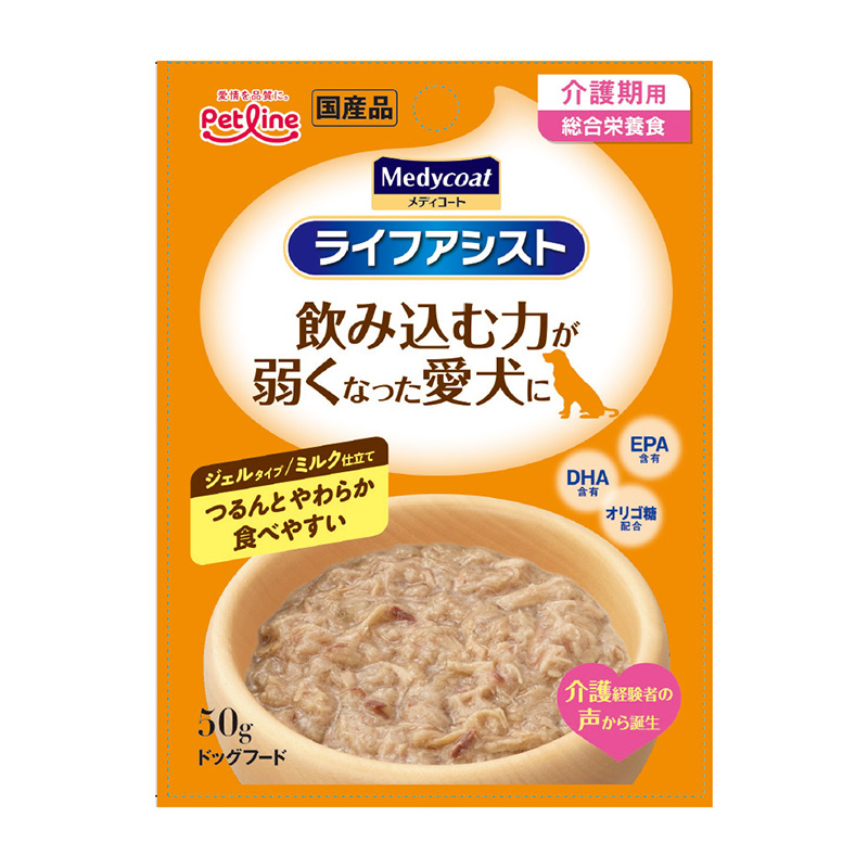 ［ペットライン］メディコート ライフアシスト ジェルタイプ ミルク仕立て 50g