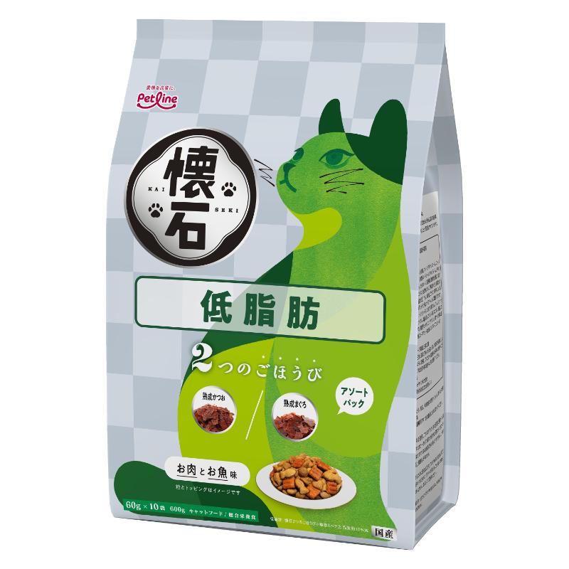 ［ペットライン］懐石 2つのごほうび 低脂肪 600g(60g×10袋)