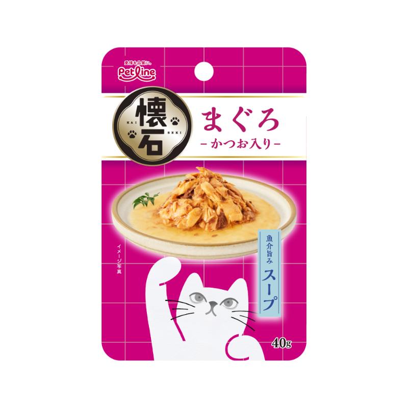 ［ペットライン］懐石レトルト 魚介旨みスープ まぐろ かつお入り 40g