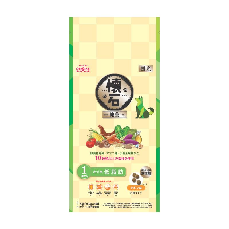 ［ペットライン］懐石 健美 低脂肪 1歳から 1kg(250g×4袋)