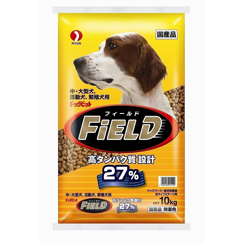 ［ペットライン(直送)］ドッグビット フィールド 10kg ※メーカー直送 ※発注単位・最低発注数量(混載50ケース以上)にご注意下さい