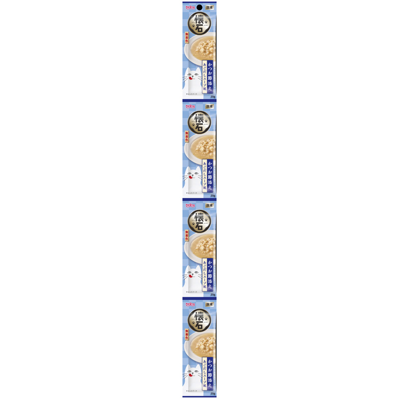 ［ペットライン］懐石 かつお節添え あごだしスープ風 80g(20g×4連)