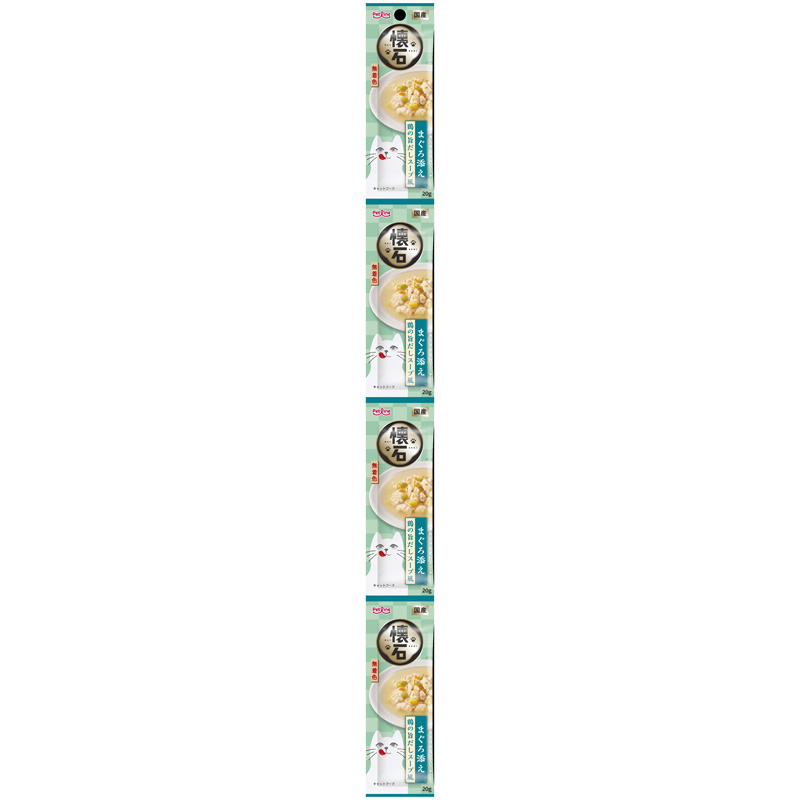 ［ペットライン］懐石 まぐろ添え 鶏の旨だしスープ風 80g(20g×4連)
