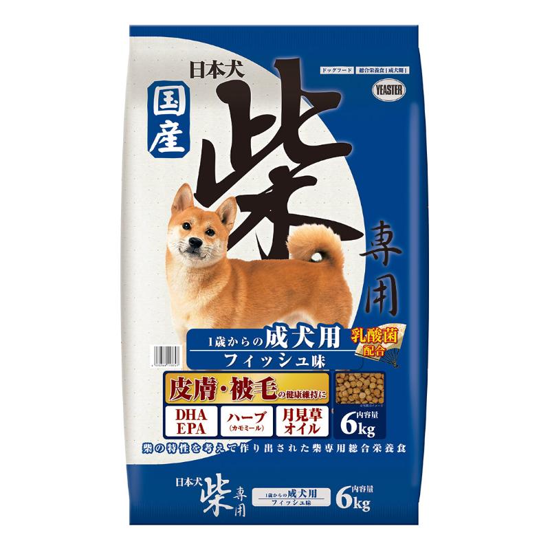 ［イースター(NB直送)］日本犬 柴専用 1歳からの成犬用 フィッシュ味 6kg