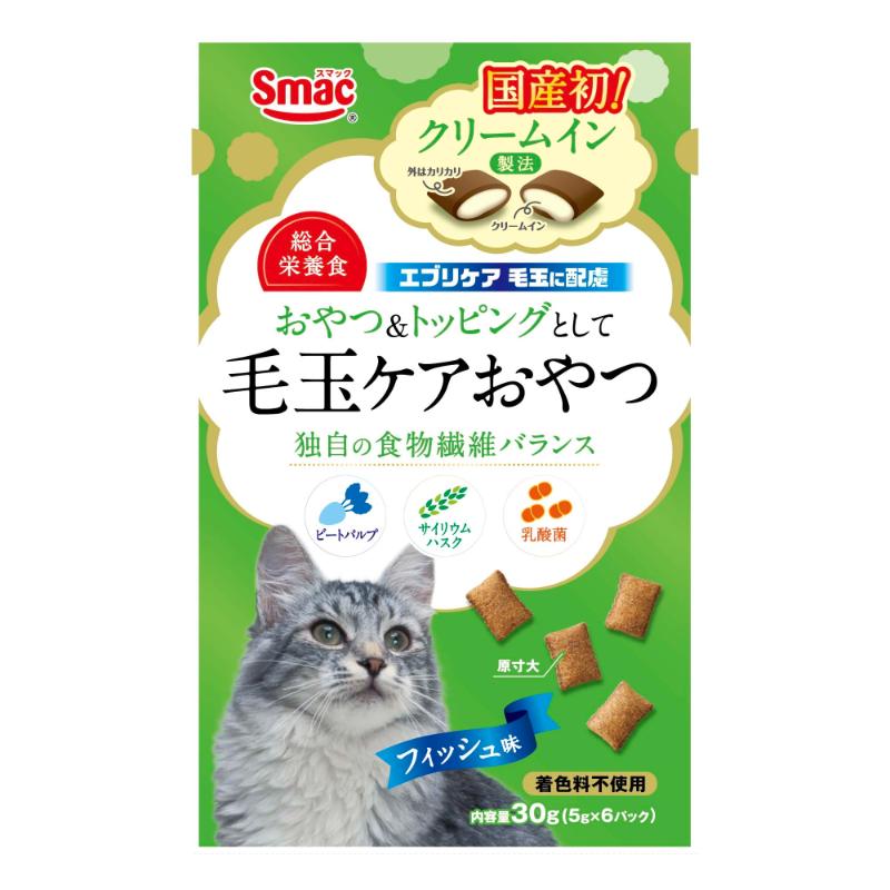 ［スマック］エブリケア クリームイン 毛玉に配慮 CAT フィッシュ味 30g(5g×6パック)