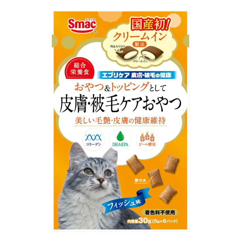 ［スマック］エブリケア クリームイン 皮膚・被毛の健康 CAT フィッシュ味 30g(5g×6パック)