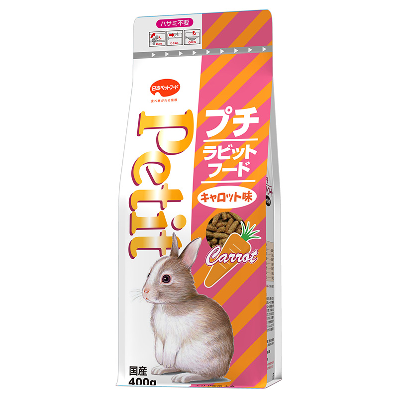 [日本ペットフード] プチ ラビットフード キャロット味 400g