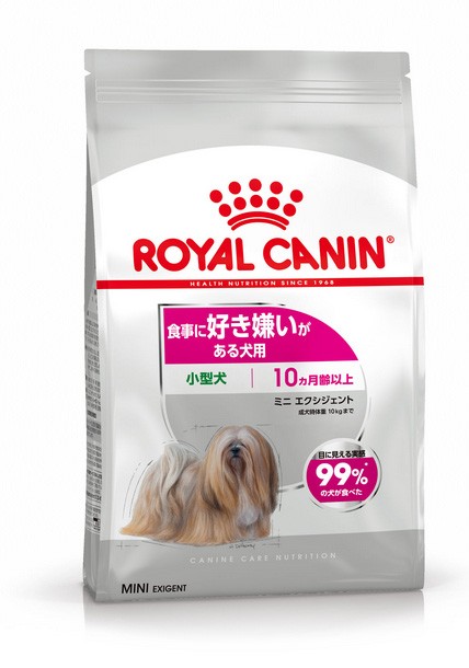 [ロイヤルカナン] ケーナイン ケア ニュートリション ミニ エクシジェント 小型犬用 食事に好き嫌いがある犬用 生後10ヵ月齢以上 800g ●通販サイト掲載販売不可