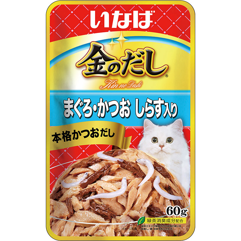 いなばペットフード] 金のだしパウチまぐろ・かつおしらすＩＣ－１１の卸売り | ペットフード・ペット用品の卸売・仕入はPETポチッと  ラブリー・ペット商事