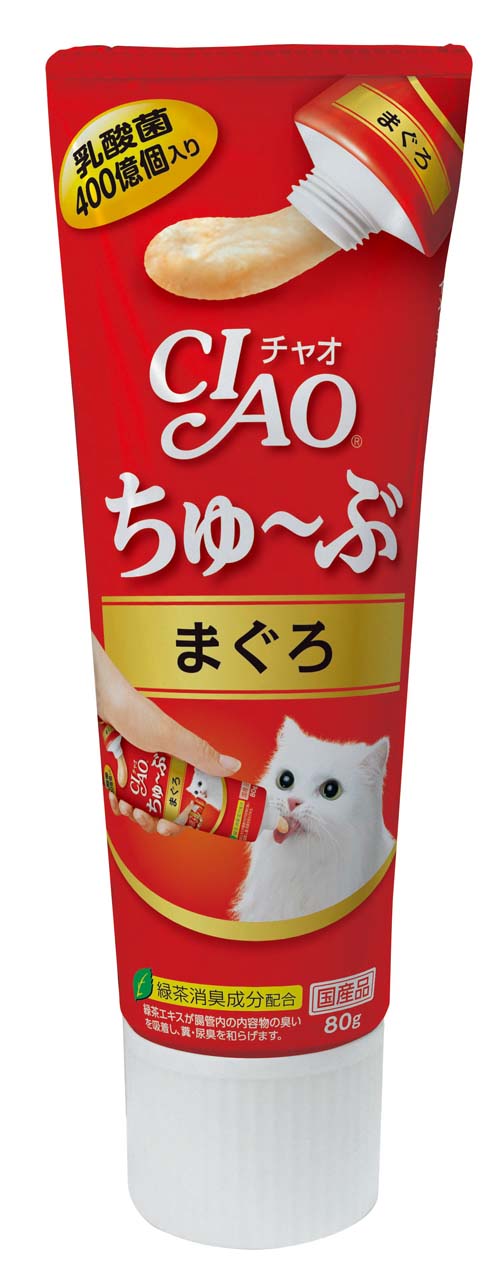 [いなばペットフード(直送)] CIAO ちゅ～ぶ まぐろ 80g ※メーカー直送 ※発注単位・最低発注数量(混載50ケース以上)にご注意下さい