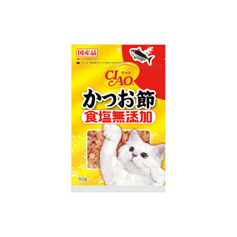 [いなばペットフード(直送)] CIAO 食塩無添加 かつお節 50g CS-16 ※メーカー直送 ※発注単位・最低発注数量(混載50ケース以上)にご注意下さい