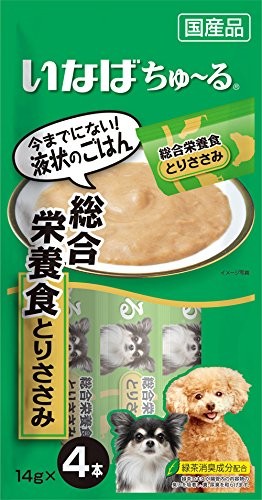 [いなばペットフード] いなば ちゅ～る 総合栄養食 とりささみ 14g×4本 D-105　【メーカーフェア】