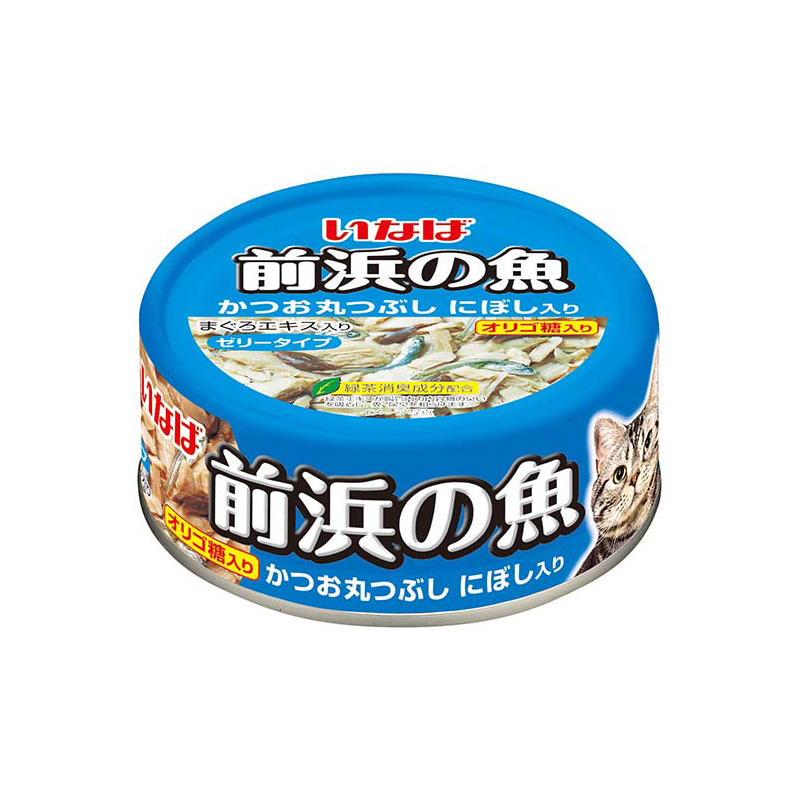 [いなばペットフード] 前浜の魚 かつお丸つぶし にぼし入り 115g IWF-143