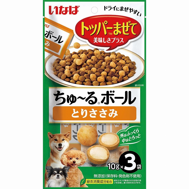 ［いなばペットフード］いなば ちゅ～るボール とりささみ 10g×3袋