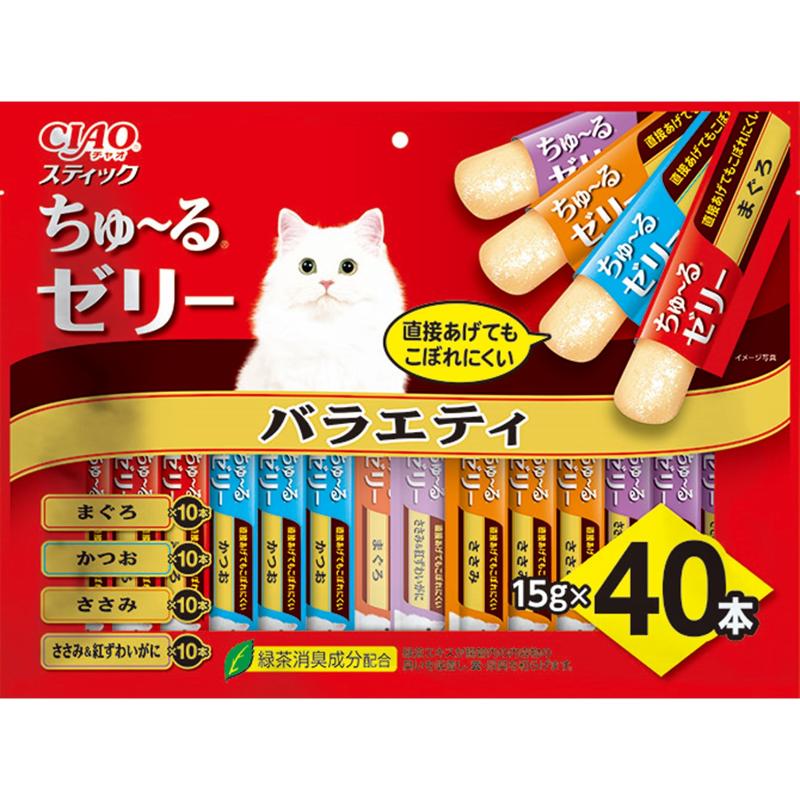［いなばペットフード］CIAOスティック バラエティ 15g×40本
