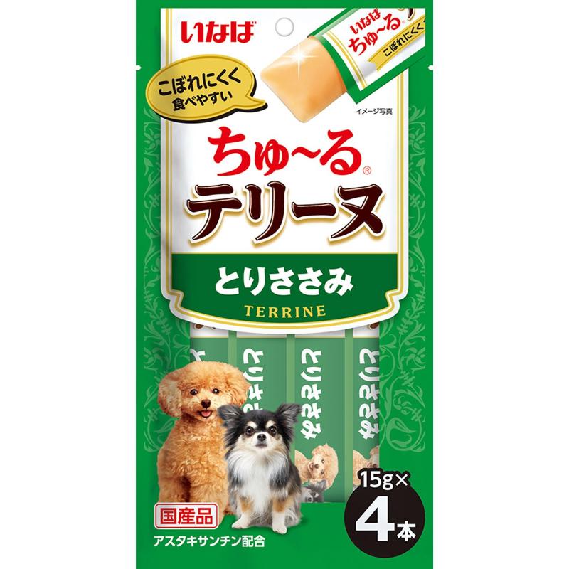 ［いなばペットフード］ちゅ～るテリーヌ とりささみ 15g×4本