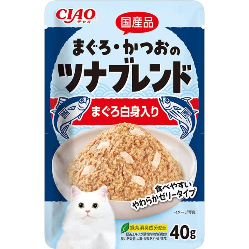 ［いなばペットフード］CIAO まぐろ・かつおのツナブレンド まぐろ白身入り 40g