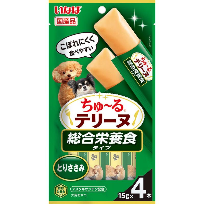 ［いなばペットフード］いなば ちゅ～るテリーヌ 総合栄養食タイプ とりささみ 15g×4本