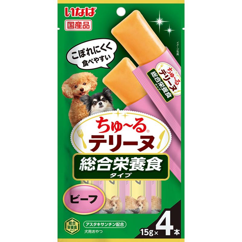 ［いなばペットフード］いなば ちゅ～るテリーヌ 総合栄養食タイプ ビーフ 15g×4本