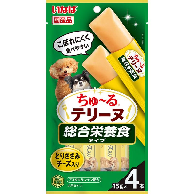 ［いなばペットフード］いなば ちゅ～るテリーヌ 総合栄養食タイプ とりささみ チーズ入り 15g×4本