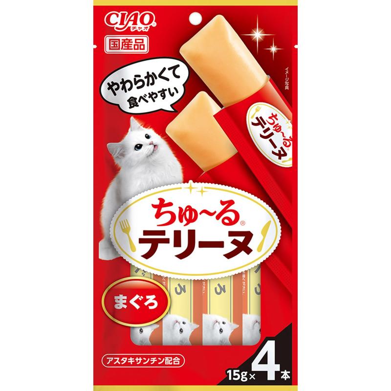 ［いなばペットフード］CIAO ちゅ～るテリーヌ まぐろ 15g×4本