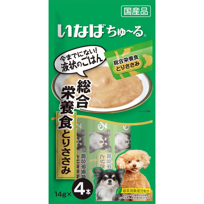 ［いなばペットフード］いなば ちゅ～る 総合栄養食 とりささみ 14g×4本【メーカーフェア10】