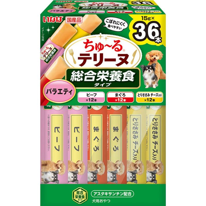 ［いなばペットフード］いなば ちゅ～るテリーヌ 総合栄養食タイプ バラエティ 15g×36本