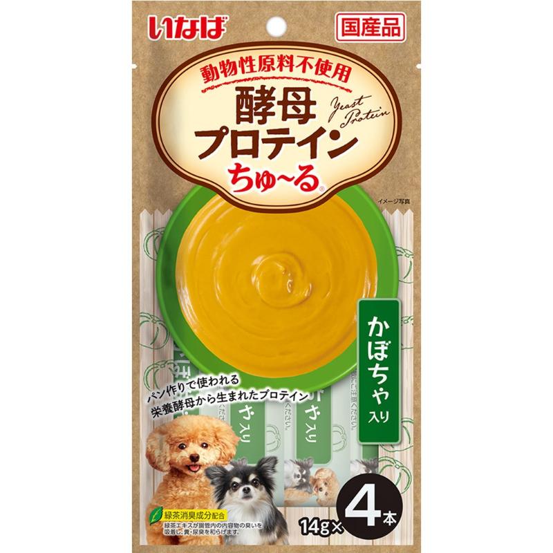 ［いなばペットフード］いなば 酵母プロテインちゅ～る かぼちゃ入り 14g×4本