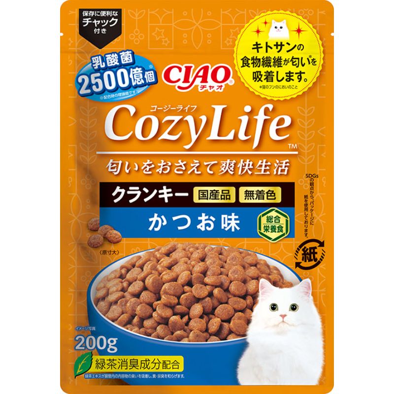 ［いなばペットフード］CIAO CozyLife クランキー かつお味 200g