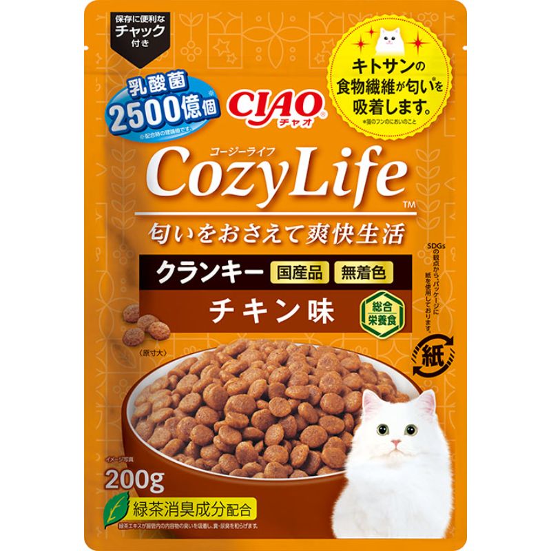 ［いなばペットフード］CIAO CozyLife クランキー チキン味 200g