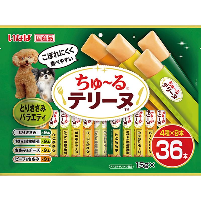 [いなばペットフード]いなば ちゅ~るテリーヌ とりささみバラエティ 15g×36本