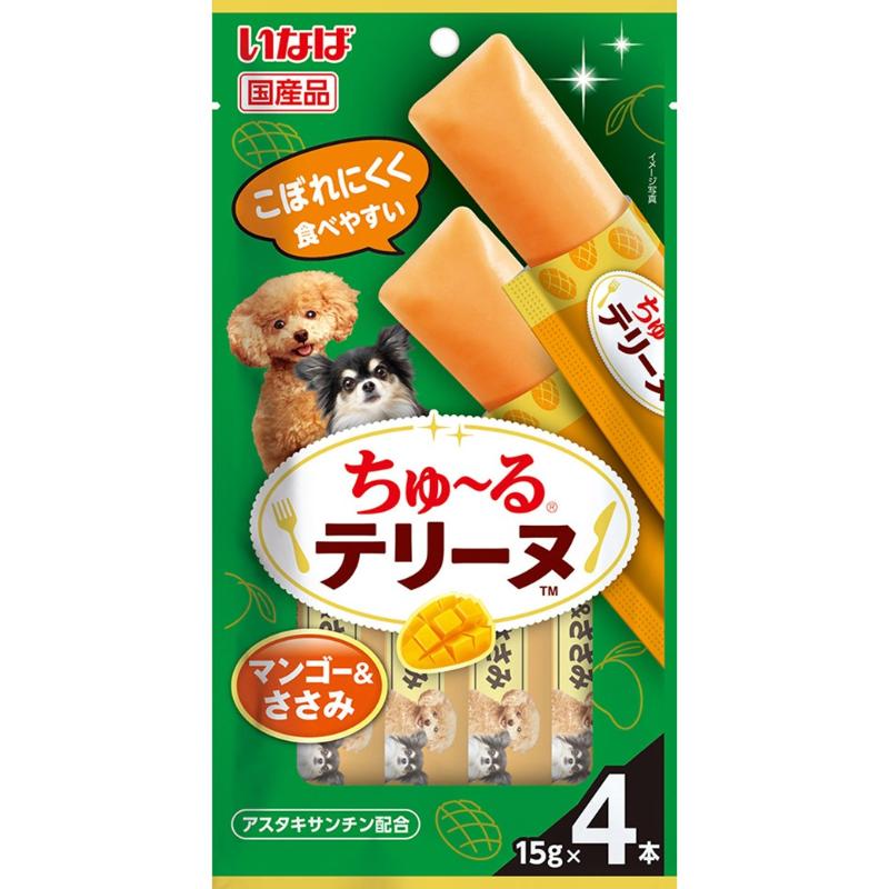 ［いなばペットフード］いなば ちゅ～るテリーヌ マンゴー＆ささみ 15g×4本