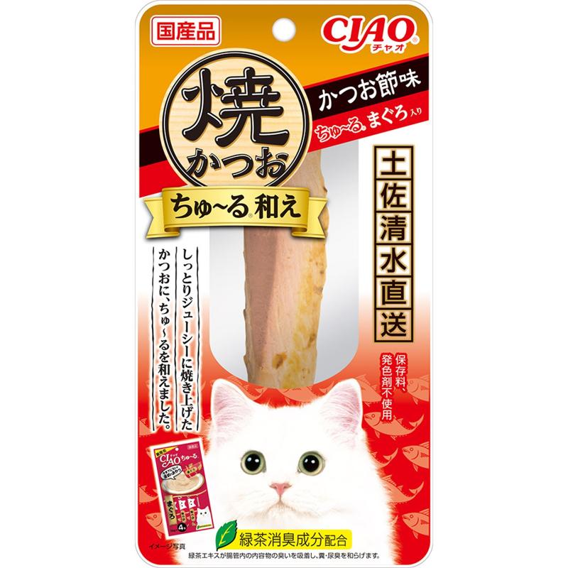 ［いなばペットフード］CIAO 焼かつおちゅ～る和え かつお節味まぐろ 1本
